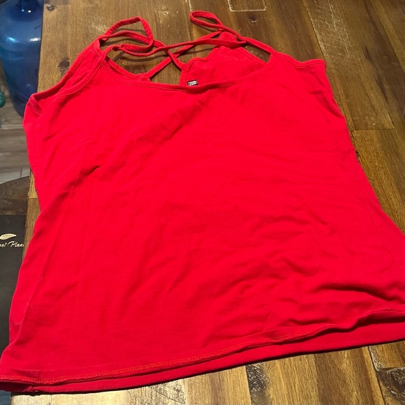 Red Strappy Women's Top - Picture 1 of 2